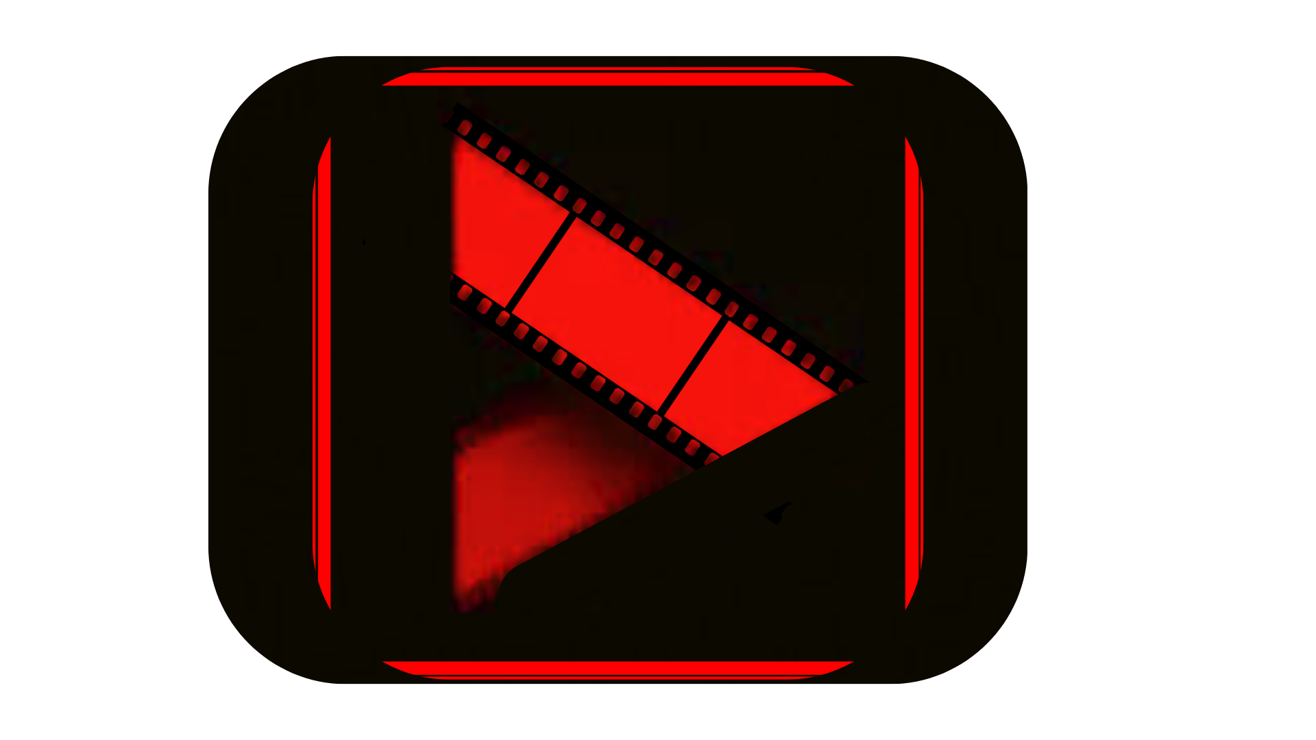 Red and Black Cinema APK logo showing the latest version branding